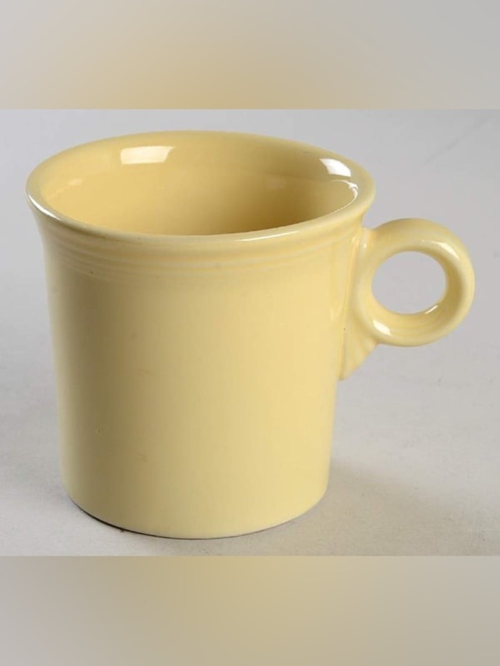 Fiestaware Light Yellow Ceramic Mug w Loop Handle
